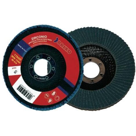Dischi lamellari zirconio Brixo - Grana 120 mm. 115 - Conf. 10 Pz