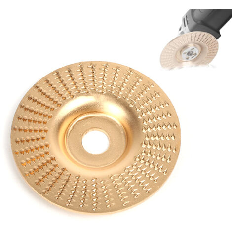Dischi per intaglio del legno per smerigliatrice angolare con attacco da 10,2 cm, fresatrice per ceppi, per la lavorazione del legno, disco per intaglio per il taglio del legno, 1 pz.