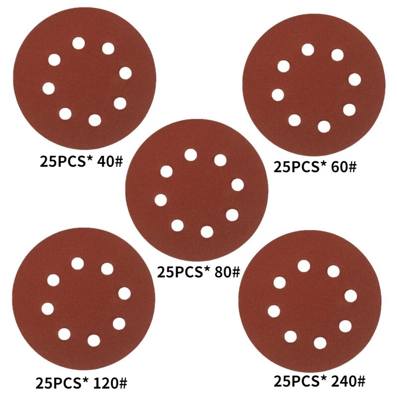 Dischi per lucidatura a forma rotonda 125 pezzi 5