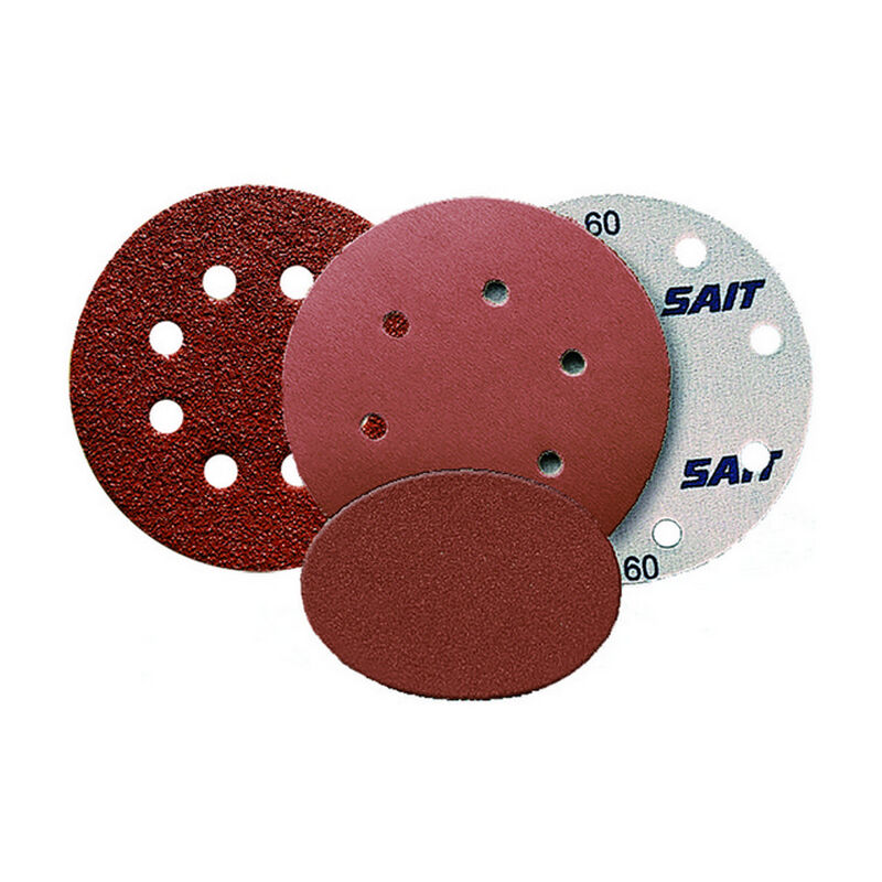 50PZ DISCO VELCRATO D-SAITAC-VEL tipo AW-D - Ï mm. 150 (15 fori) grana 40