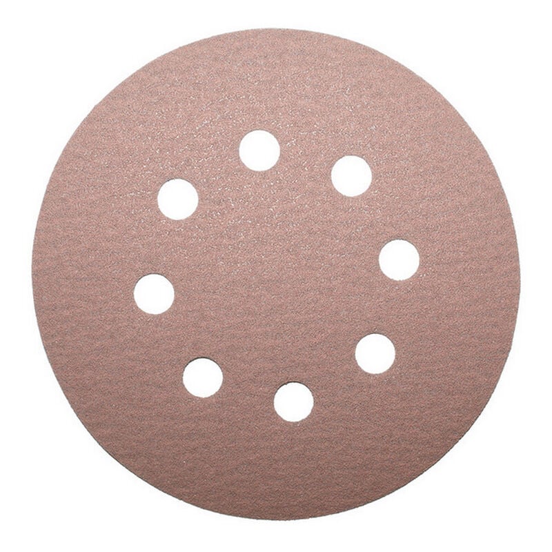 50PZ DISCO VELCRATO D-SAITAC-VEL tipo 3S - Ï mm. 127 (8 fori) grana 120