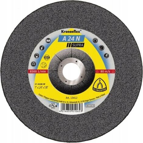 Disco abrasivo 125x6 KLINGSPOR A24N Acciaio ALU