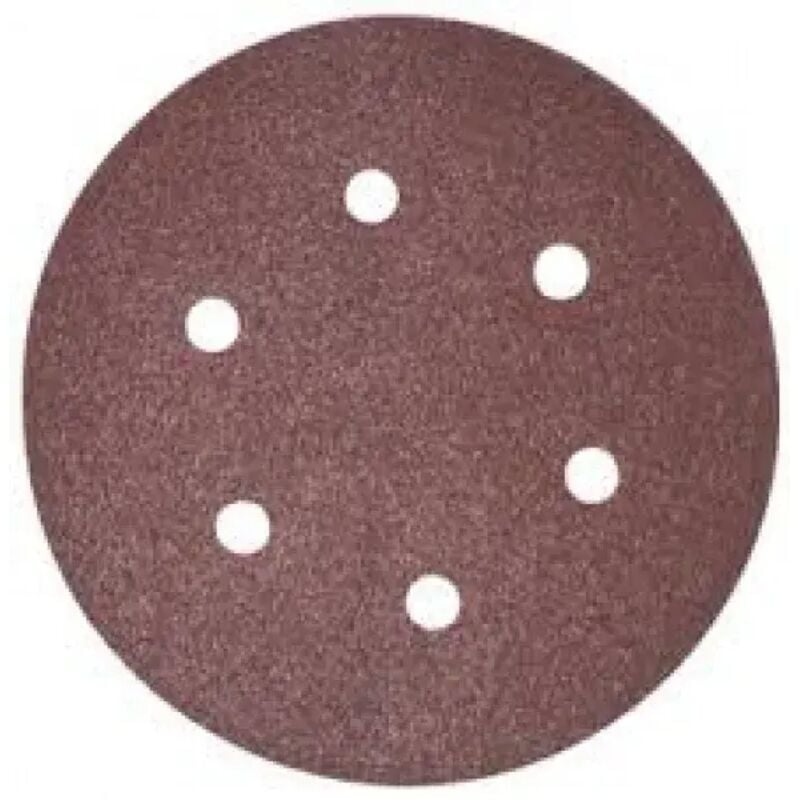 Disco abrasivo 6 fori per levigatrice 150 mm - 50pz - 120