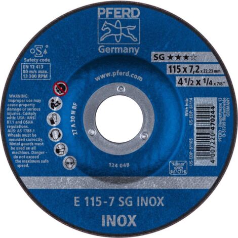 Disco Abrasivo A30Nsg V2A115X7,2Mm Gekr. Pferd