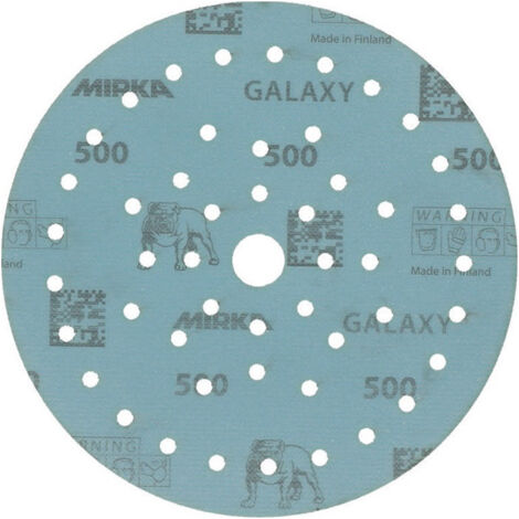Disco abrasivo adesivo GALAXY Grip Multifit 150mm K.500 f.HO/metallo/lacca/co. (Per 50)