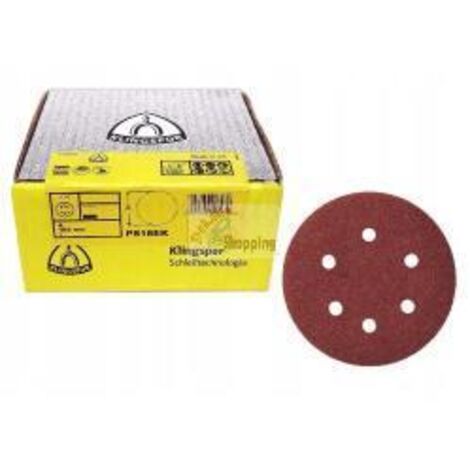 DISCO ABRASIVO AUTOADESIVO KLINGSPOR 150mm PS18EK gr.100 GLS3 50pz.