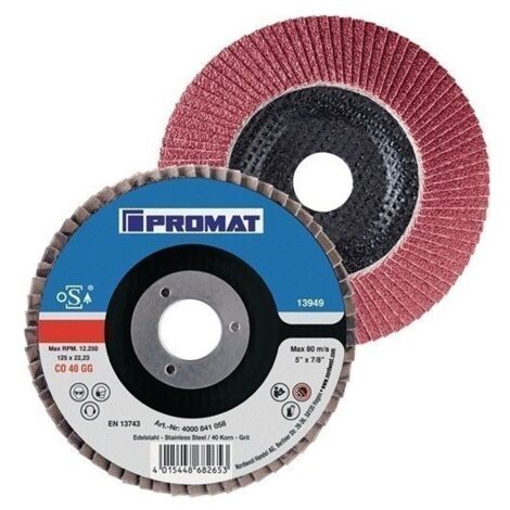 Disco Abrasivo De Laminas Diam. 125 Mm Granulacion 120 Conic