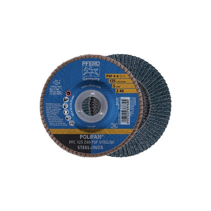 

Disco Abrasivo De Láminas Polifan Z Psf Steelox Diám. 115 Mm - 50007672