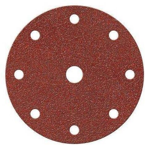 Disco abrasivo fibrato velcrato 9 fori imperial mm 150x22,2 grana 100 cf=pz  50