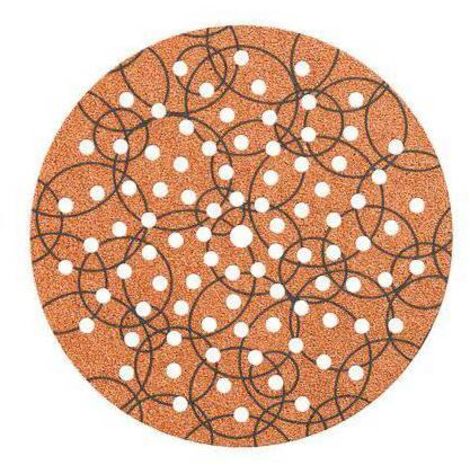 DISCO ABRASIVO FIBRATO VELCRATO 91 FORI IMPERIAL - MM 225X22,2 GRANA 320 CF=PZ 25 - 1 confezione