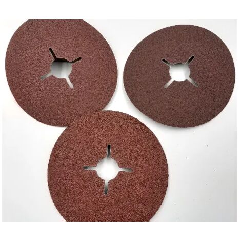 DISCO ABRASIVO FLESSIBILE SU FIBRA D.125 mm  GRANA 60