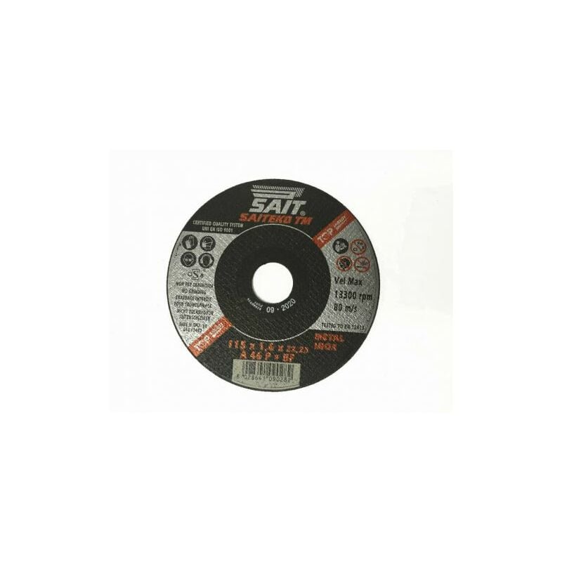 Image of Disco abrasivo flex troncatrice dischi taglio ferro metallo acciaio inox 19439V mm 115x1,6 (20236)