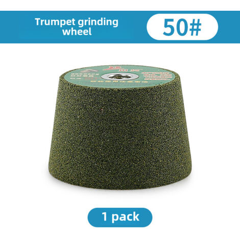 Disco abrasivo grueso tipo cuerno de 50 Para lijar y pulir granito, cemento y metal Recubrimiento cerámico Cabezal de lijado para amoladora angular