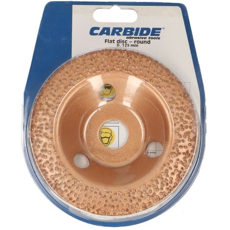 Disco abrasivo in Carburo di Tungsteno CARBIDE D.115 mm - grana 36 - stondato
