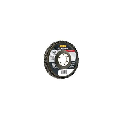 DISCO ABRASIVO IN NYLON PLATINUM STRIPPER RIMUOVI TUTTO- - ø mm.115 foro 22,2 - 5 pezzi GRINDING