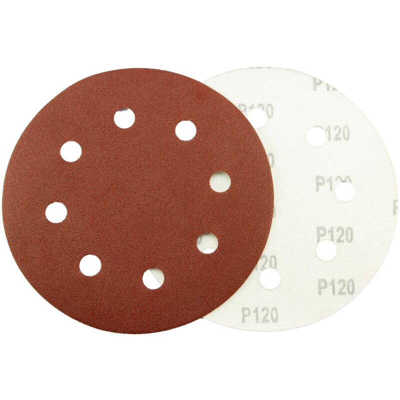 Disco abrasivo in velcro, rotondo, 8 fori, 180 mm