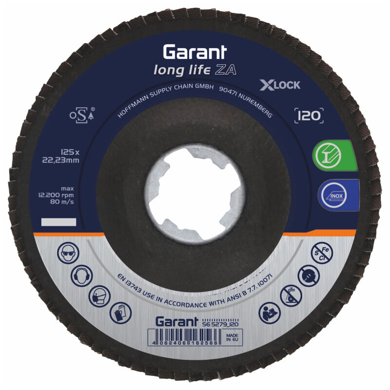Disco abrasivo lamellare x-lock long life za