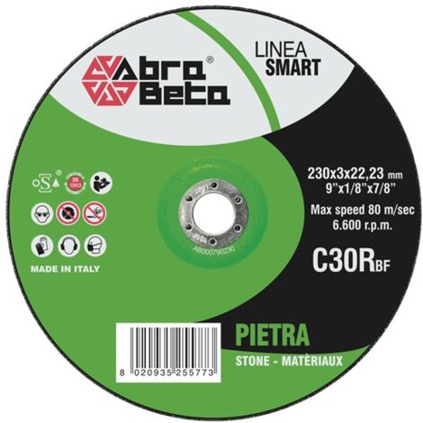 DISCO ABRASIVO mm. 230x3x22 PIETRA