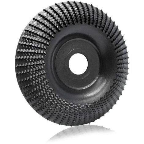 Disco abrasivo per legno da 125 mm, in carburo di tungsteno, ideale per sagomare, levigare e tagliare - Compatibile con smerigliatrici angolari da 115 mm o 125 mm.