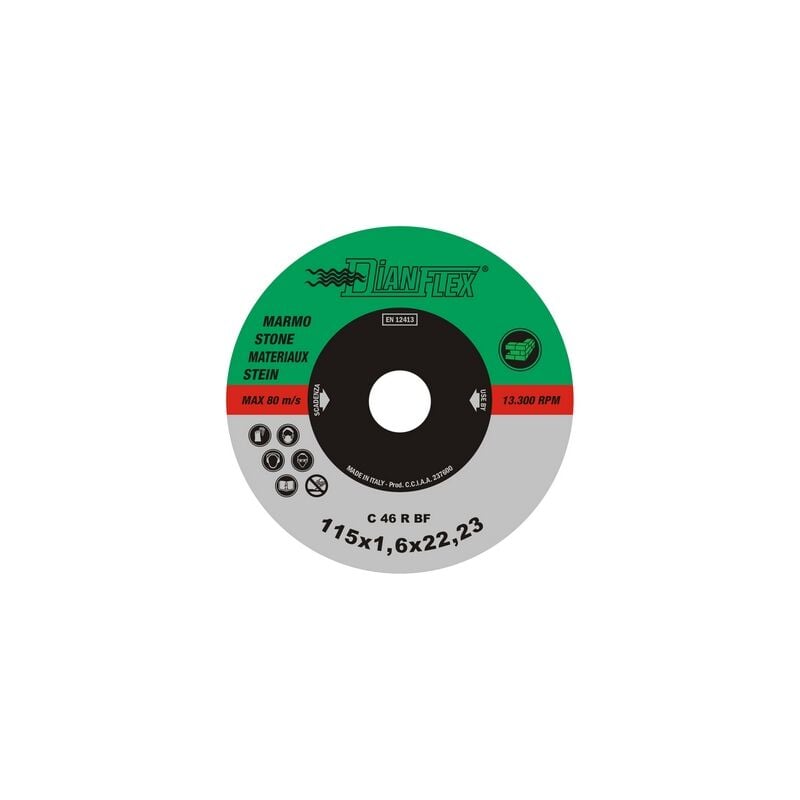 Disco abrasivo per marmo mm 230 x sp. 2.0 dh