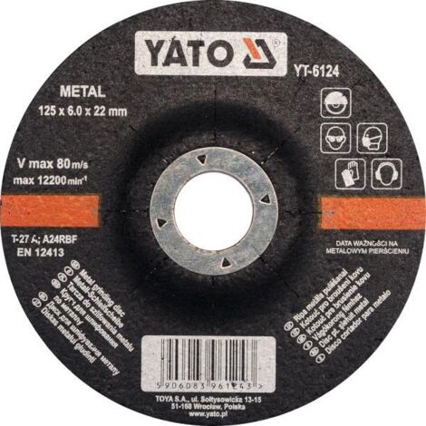 Disco abrasivo per metalli 125 x 6 mm