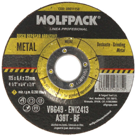 Disco Abrasivo Recensione 115x6,4x22 mm.