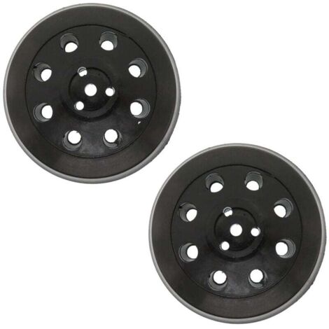 Disco abrasivo rotondo con 8 fori, 2 pezzi, disco abrasivo e lucidante da 125 mm, adatto per Bosch PEX 125