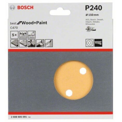 DISCO ABRASIVO RW D150 6 FORI 6 PZ - B 2608605102