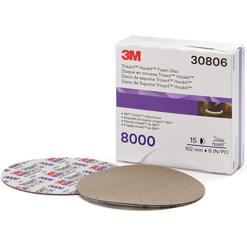 Disco abrasivo trizact per verniciatura p8000 152mm 3M per lucidatrice 30806
