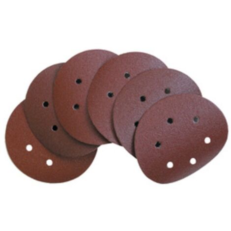 DISCO ABRASIVO VELCRO 6 FORI D 150 MM GRANA 180