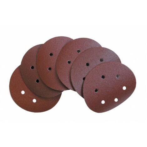 Disco Abrasivo Velcro 6 Fori D 150 Mm Grana 80 - 50 Pz