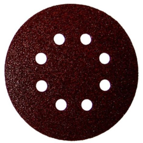 DISCO ABRASIVO VELCRO 8 FORI D 125 MM GRANA 120