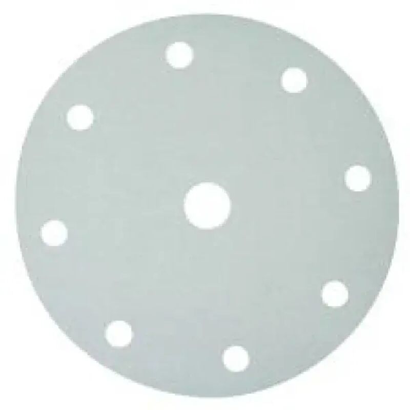 Disco abrasivo White 8+1 fori per levigatrice 150 mm - 50pz - 60
