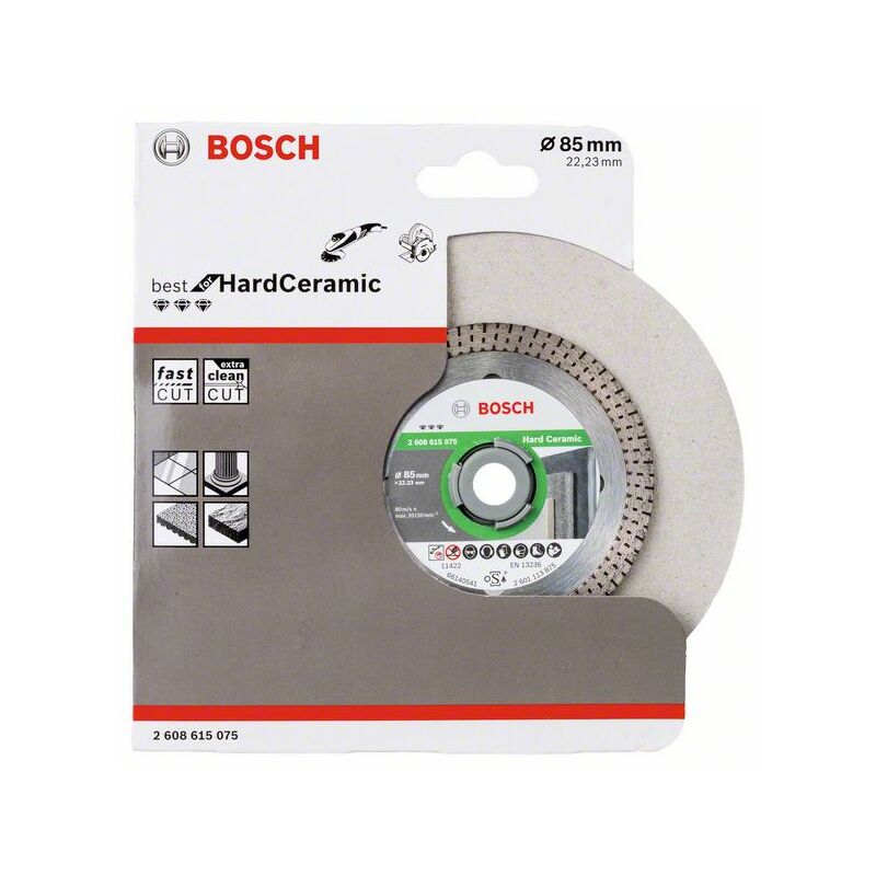 

BOSCH 2608615075 Disco corte diamante Best for Hard Ceramic 85x22.23x1.4x7mm
