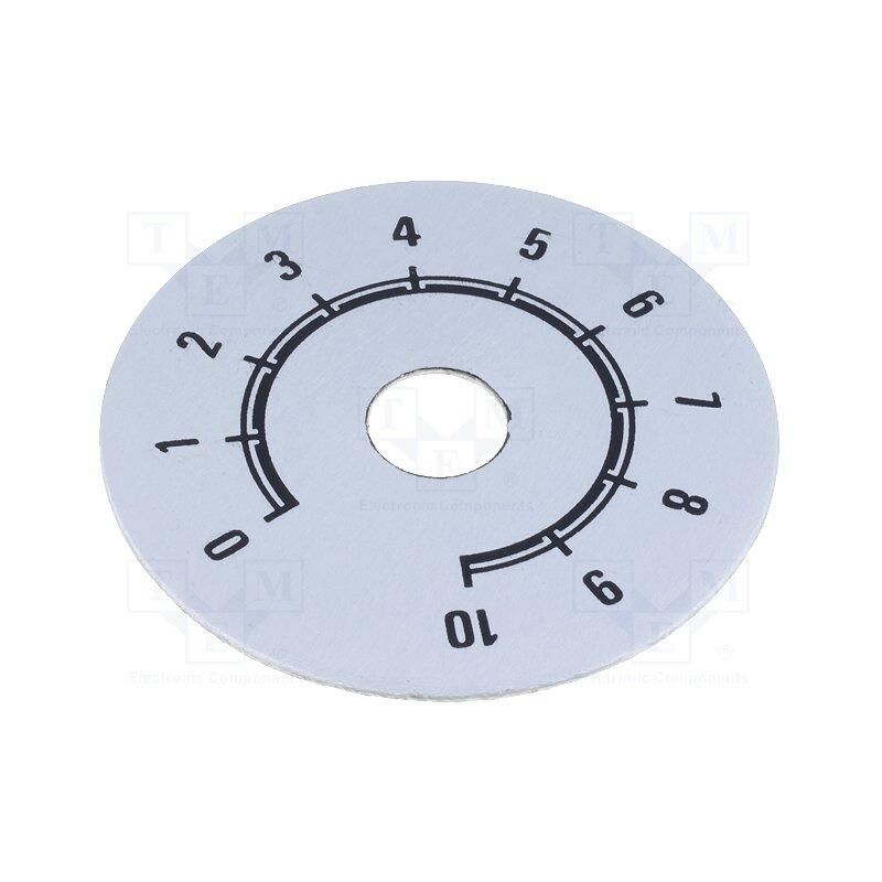 

Disco Boton Mando Numerado Escala 0-10 50mm PLATA