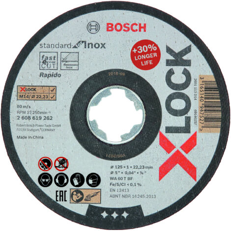 DISCO C H XLOCK METAL/INOX - 125X1MM