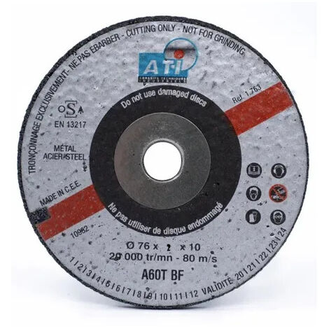 Disco carrozzeria DTC60P 76x2x10mm.