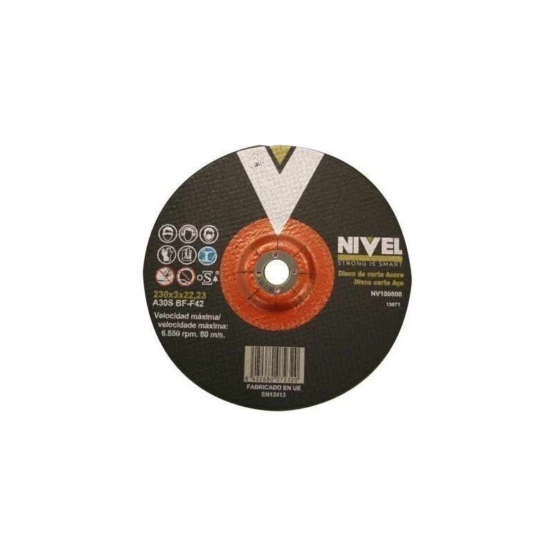 

Disco Corte Metal 230X3X22 Mm - Nivel