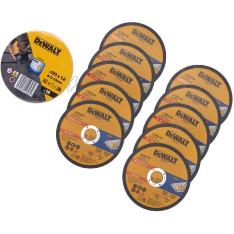 Disco corte acero inox ø125x1x22,23mm dt3507-qz dewalt