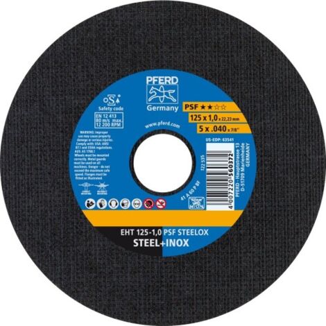DISCO CORTE EHT 115-1,6 PSF CLASSIC STEELOX - PFERD