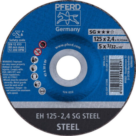 DISCO CORTE EHT 76-2,0 SG STEELOX/10 - PFERD