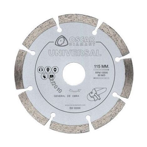 Disco Corte General Obra 115 Mm Diamante  Basico Grinding