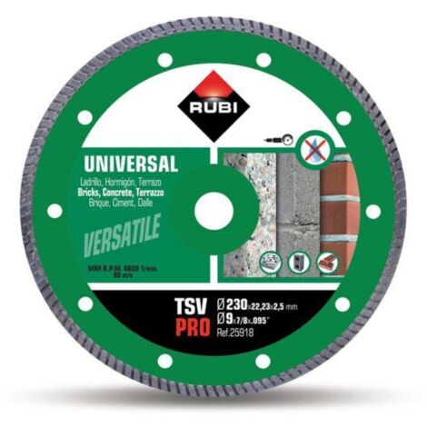 Disco corte g.obra 230 mm diam basic line t230-bl rubi