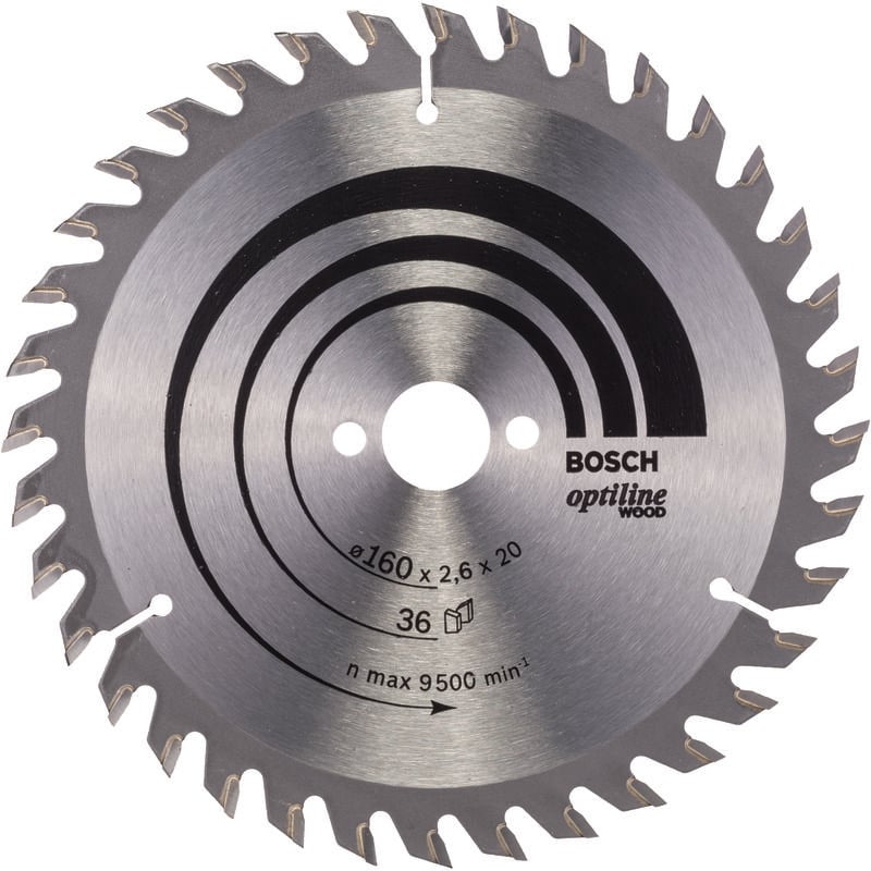 

BOSCH 2608640597 Hoja sierra circular Optiline Wood 160 x 20/16 x 2,6 mm 36