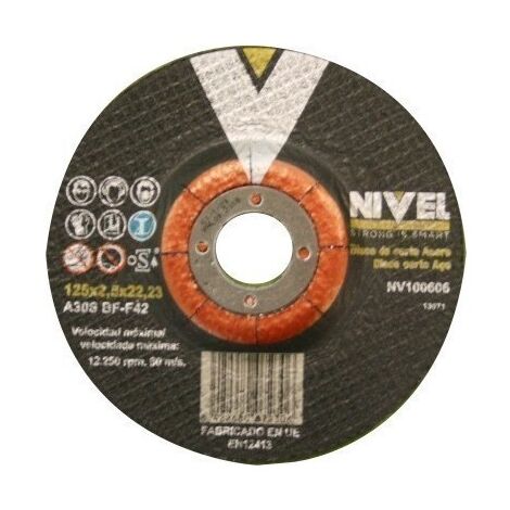 Disco Corte Metal 125X2,5X22 Mm Nivel