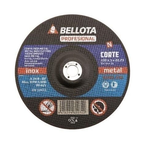 Disco Corte Metal 125X3X22 Mm Bellota