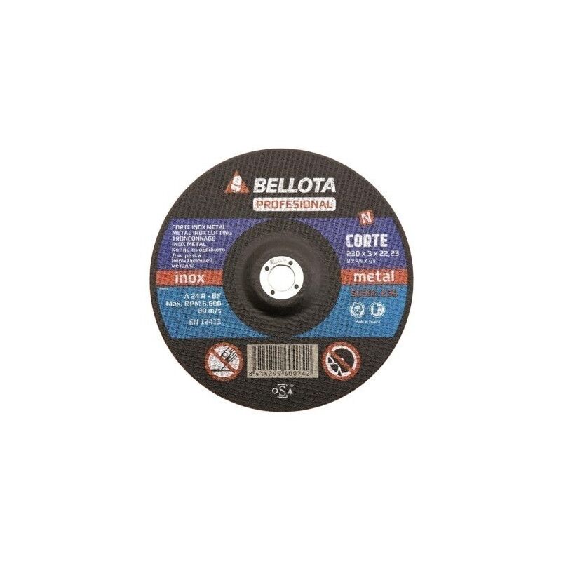 

Disco Corte Metal 125X3X22 Mm - Bellota