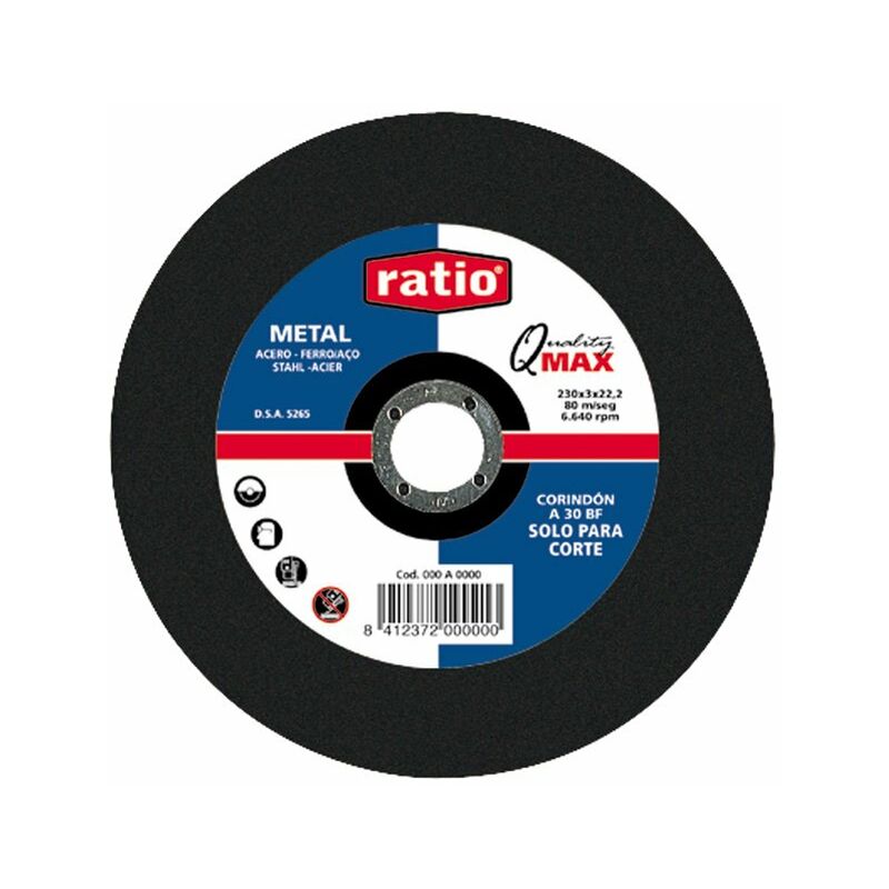 

DISCO CORTE METAL 230X3X22 - Ratio