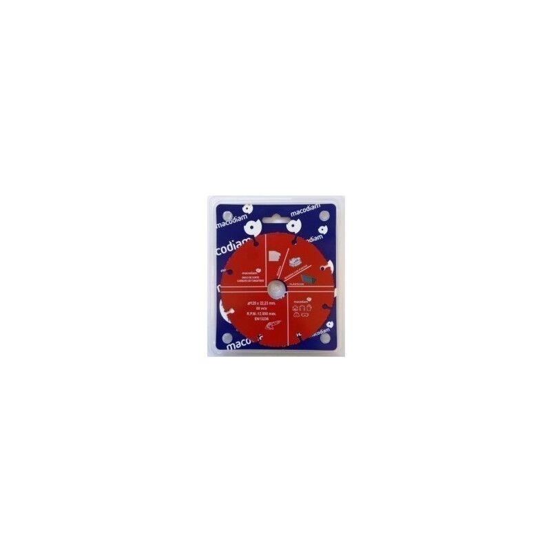 

Disco Corte Multimaterial 125X22,23Mm Carburo 1 Ud - Macodiam