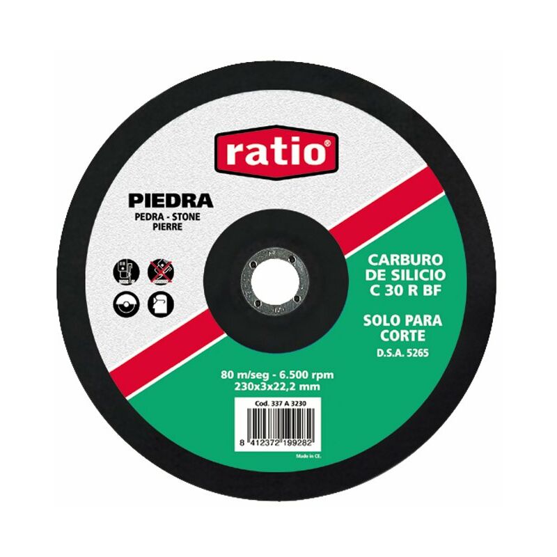 

Disco Corte C.Silicio 115X3X22Rat